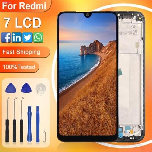 HH Promotion Original Display For Xiaomi Redmi 7 LCD With Touch Screen Snapdragon 632 Display Digitizer Assembly+Tools