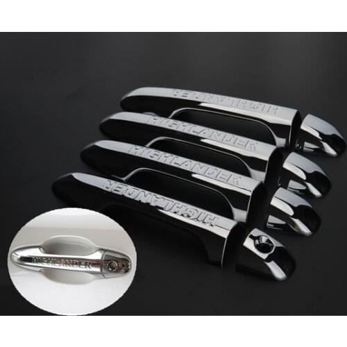 FIT FOR TOYOTA HIGHLANDER KLUGER 2014 2015 2016 2017 CHROME DOOR HANDLE COVER CATCH TRIM MOLDING CAP Accessories