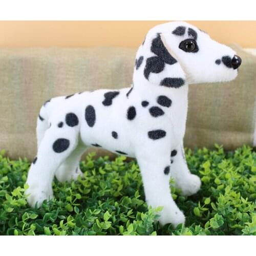 About 27x25cm simulation dog Dalmatian plush toy standing Dalmatian soft doll kids toy birthday gift w1420