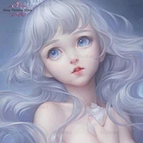 Beautiful Doll DIY Diamond Painting Princess Girl Kit Full Square/Round Drill Diamond Embroidery Mosaic Cross Stitch Home Decor