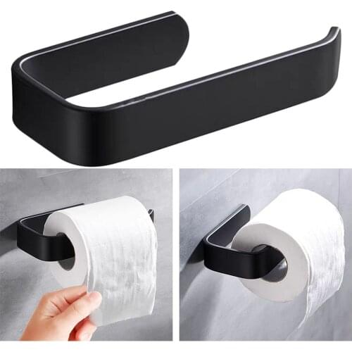 Acrylic Toilet Paper Holder Tissue Rack Wall Mounted Bathroom Roll Holder Paper Tissue Rack Hook Kitchen Hanger Punch-free