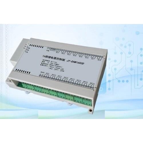 Customizable 16 channel relay controller isolated board RS232 RS485 Wifi Ethernet, modbus RTU, TCP UDP PC Android APP with Case