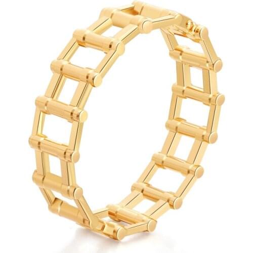 ORNAPEADIA 2021 Original Minimalist Popular Alloy Round Hollow Bracelet for Women Round Creative Female Bangles Wholesale
