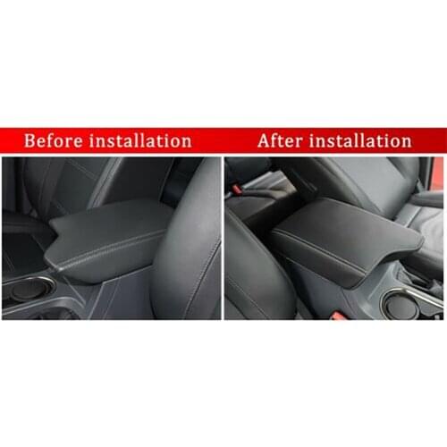 Trim Armrest Armrest Console Center Decor For Interior LHD Leather Lid