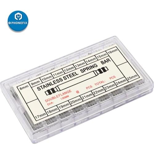 270pcs 8 to 25mm Watch Band Spring Bars Strap Link Pins Steel Watchmaker Tools Watch Bracelet Link Pins Repair Tool Sets