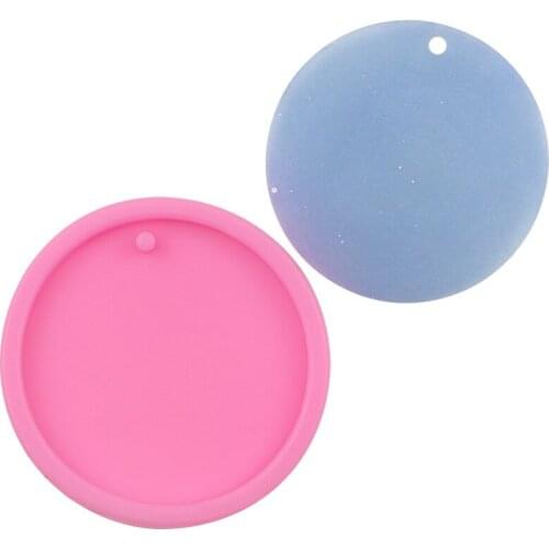 Silicone Molds Round Tag for DIY Pendants Findings Tools Moulds Epoxy Handmade Craft Making Chocolate Cake Accessories Tools