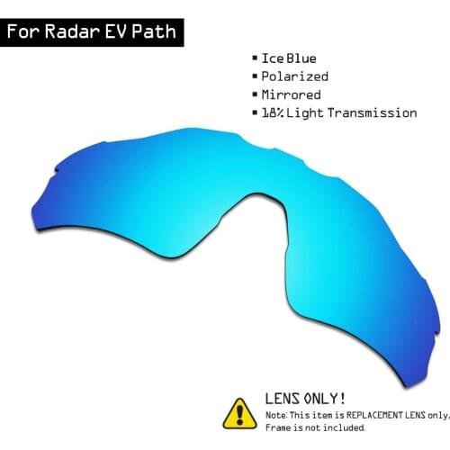 SmartVLT Polarized Sunglasses Replacement Lenses for Oakley Radar EV Path - Ice Blue
