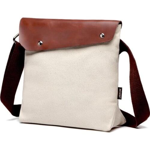 Cross body Bag Men PU Large Capacity Flap Cover Wiht Rivet Chest Bag 6colors