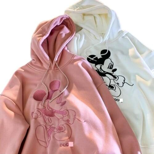Cartoon Disney Hoodies For Women Sweatshirts Mickey Mouse Harajuku Tops Hooded Hoodies Fashion Long Sleeve Hoodies Clothes New