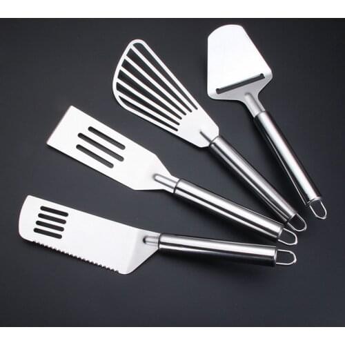High Quality Stainless Steel Cheese Grater Slicer Steak Pizza Shovel Multi-Purpose Flipper Steak Shovel Cooking Kitchen Gadget