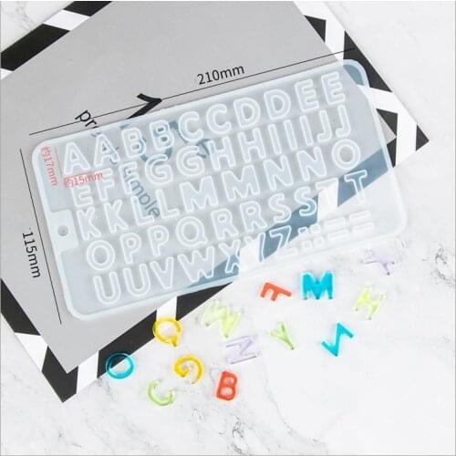 1Pcs English Alphabet Epoxy Resin Molds Mixed Style Silicone Casting Molds For DIY Jewelry Making Findings Supplies Accessories