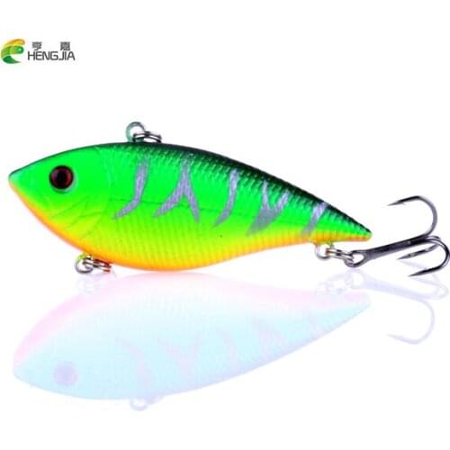 1pcs Hard Sinking Fishing VIB Lures 7cm 10g High Carbon Steel Treble Hooks Fishing Bait Variant Colors for Choose Fishing Tackle