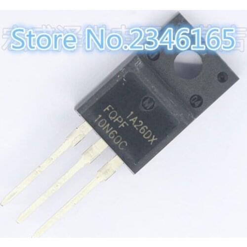 10pcs FQPF10N60C TO-220 10N60 TO220 10N60C 10A 600V MOSFET N-Channel