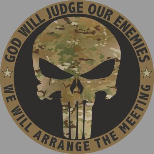 Skull Camo Army Military Die Cut Decal Suitable Car Truck Motos Car Stickers Car Window Body Decorative Stickers Accessories