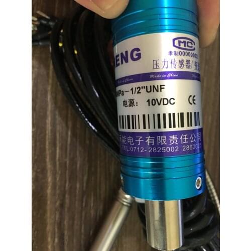 XGHNDZ HeNeng high temperature melt pressure sensor PS20+PT124 1/2UNF Upper limit relay alarm 50MPA 10VDC 0.2FS 2MV/V 5 PINS