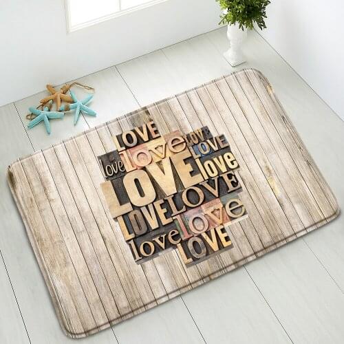 Retro Wooden Doard Bath Mat Simple Non-Slip Floor Mats Living Room Kitchen Bedroom Doormat Absorbent Carpet Washable Home Decor