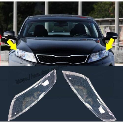 For Kia K5 2009 2010 2011 2012 Car Headlight Lens Headlamp Cover Left Right 1 Pair Car modification accessories