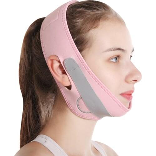 Elastic Face Slimming Bandage V Line Face Shaper Women Chin Cheek Lift Up Belt Facial Massage Strap Face Skin Care Beauty Tools