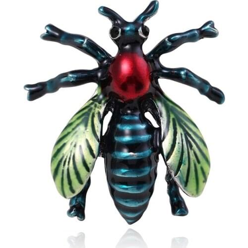 Fashion Horse Honey Bee Insect Drop Oil Needle Clothes Decoration Insect Personality Bee Insect Brooch Jewelry Coat Bee Brooch