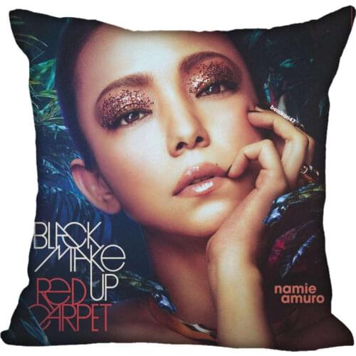 Custom Square Pillowcase Namie Amuro soft Pillow Cover Zippered More Size Two Sides DIY gift Pillowcase