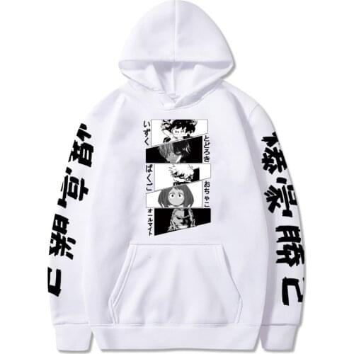 New Anime My Hero Academia Hoodies Japanese Anime Bakugou Katsuki Printed Women and Mens Hoodie Casual Sweatershirt