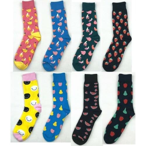 Peonfly Lot Neutral Happy British Style Skateboard Hip Hop Funny Unisex Crew Socks Calcetines