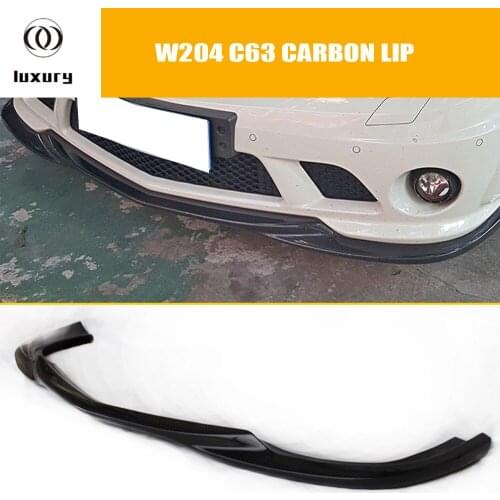 W204 C63 Carbon Fiber Front Lip for Benz W204 C63 AMG 2007 - 2011 Auto Racing Car Styling Front Lip Spoiler