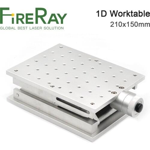 FireRay 1D Moving Worktable 210x150mm Lift Range 120mm Table Portable Cabinet Case DIY Part for Laser Marking Machine