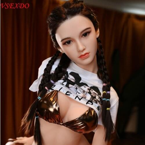 VSEXDO 160cm Real Silicone Implanted Hair Adult Sexy Dolls for Men Pussy Anime Love Doll Lifelike Breast Ass Vagina Oral Sex Toy
