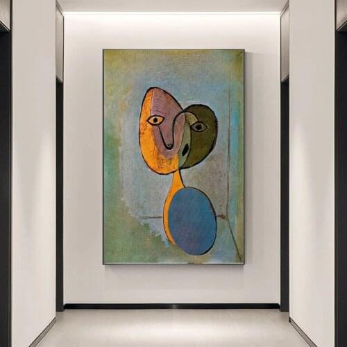 Modern 100%Hand Painted Wall Art Oil Painting Picasso Famous Abstract Heart For Living Room Bedroom Home Decor ArtWork No Frame