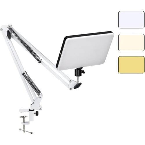 Led Video Lamp 2700k-6000k Panel Photography Fill Light With Tripod Stand Arm Holder Remote Control For Youtube Photo Studio