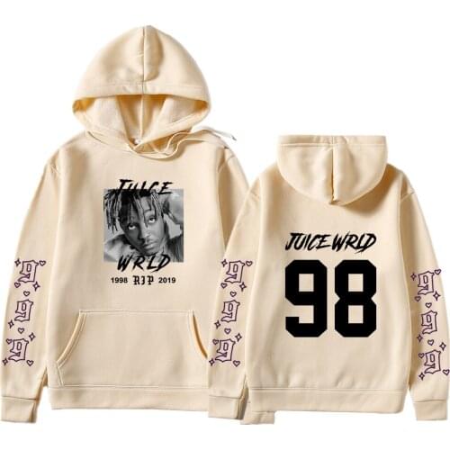 New print Juice WRLD Hoodies Men Women Sweatshirts Hooded Hip Hop Fashion Casual Hoodie Juice WRLD Hooded Hoody Tops Streetwear