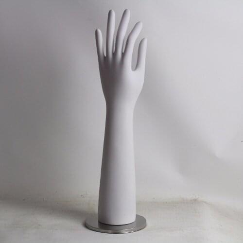 Female White Mannequin Hand For Glove Display Include Base