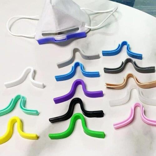 1pc Silicone Memory Anti-Fog Nose Bridge Pads Cushion For Mouth Mask Comfortable Sponge Protection Strip Mask Holder Accessories