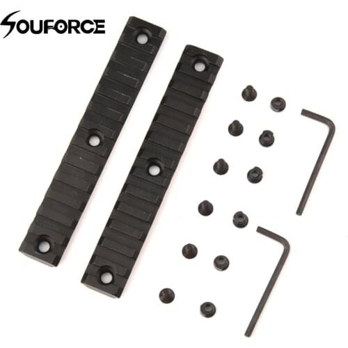 13 Slots Handguard Keymod Picatinny Rail Handguard Section Set 15mm Gun Rail Base For Picatinny Weaver Rail Mount