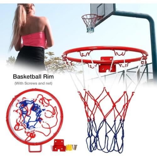 32cm Hanging Basketball Wall Mounted Goal Hoop Rim Net Sport Net Indoor And Outdoor Sports Basketball Wall Hanging Basket