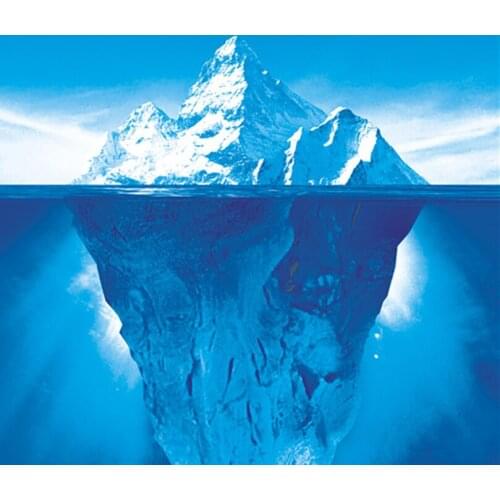 5d diy diamond painting diamond rhinestones cross stitch kit diamond embroidered mosaic tiger needlework Iceberg blue HL484