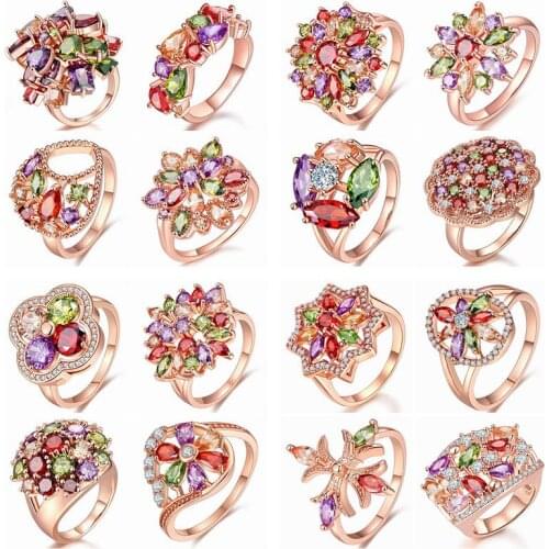 AODUOLA Women's Gold Rings