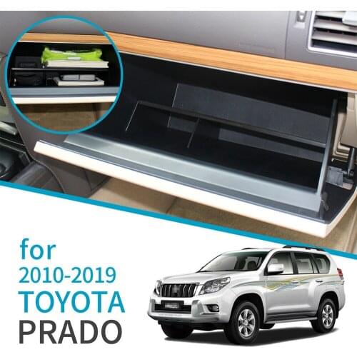 Car Center Co-pilot Glove Box Interval Storage Partition Organizer Tray for Toyota Land Cruiser Prado 150 LC150 FJ150 2010~2019