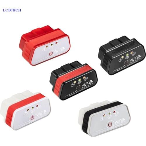 Latest KW903 ELM327 WiFi ODBII Car Code Reading Diagnostics Scan Adapter Diagnostics Car Abnormal App for iPhone Android PC
