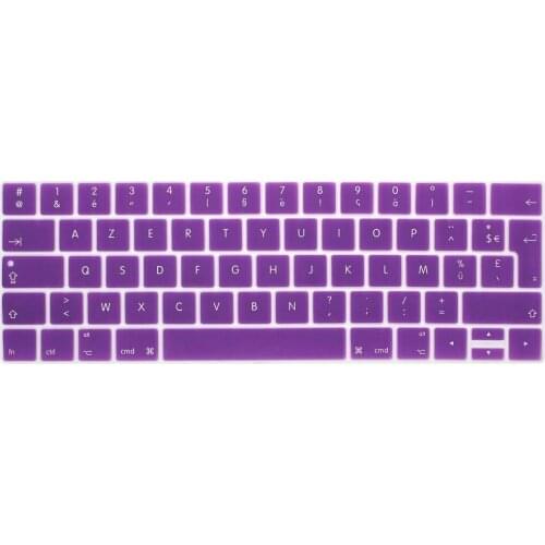 AZERTY French EU Silicone Keyboard Cover Case Skin For New MacBook Pro 13" A1706 and Pro 15" A1707 With Touch Bar Release 2016