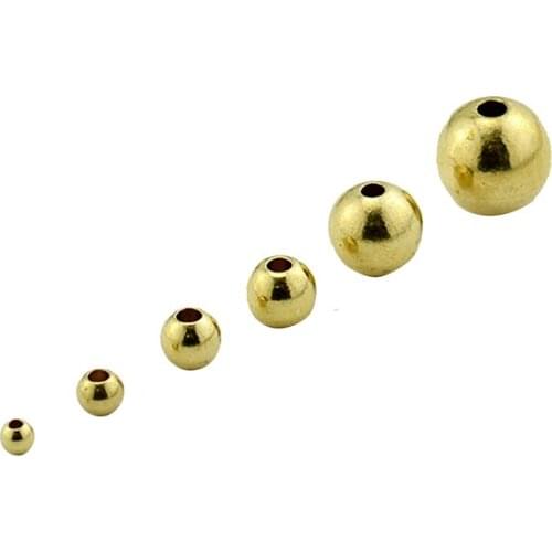 Beadsnice Brass Smooth Spacer Beads For Jewelry Making Wholesale Nickel Free 38269