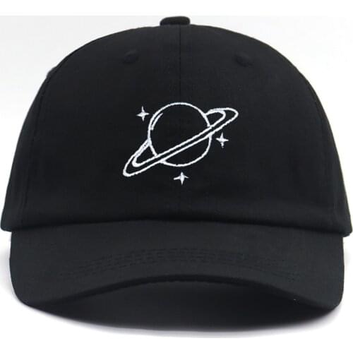 New planet embroidery baseball cap 100% cotton adjustable black fashion dad hats men women hip hop snapback hat high quality