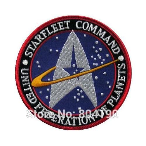 Starfleet Command 4" Movie TV Baseball Cap Iron On Sew On Patch Cosplay Comstume Wholesale embroidery Dropship