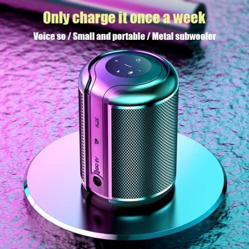 V8 Bluetooth Speaker Type Wireless Overweight Subwoofer Speaker Small Steel Ccannon Portable Portable Large Volume