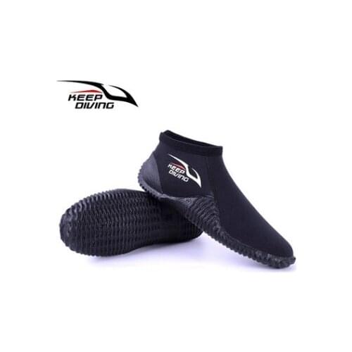 KEEP DIVING 3MM Neoprene Scuba Diving Boots Water Shoes Vulcanization Winter Cold Proof High Upper Warm Fins Spearfishing Shoes