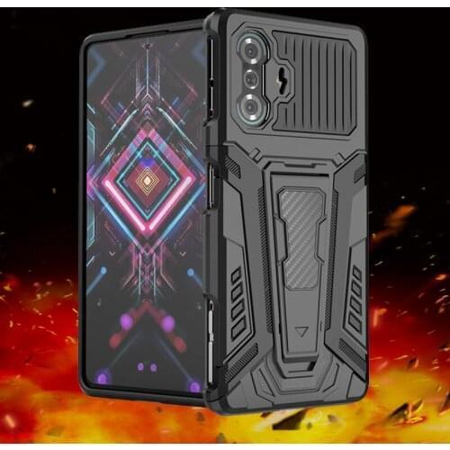 Holder Cover For Xiaomi Poco F3 GT Case For Poco F3 GT Capas Shockproof Bumper PC Stander Kickstand Cover For Poco F3 GT Fundas