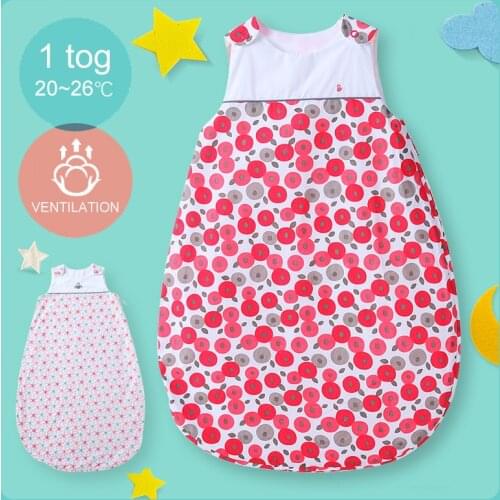 Baby cotton sleeping bag sleeveless spring summer thinvest sleepsacks slumber bag wearable blanket bedding newborn Swaddle 0-24m