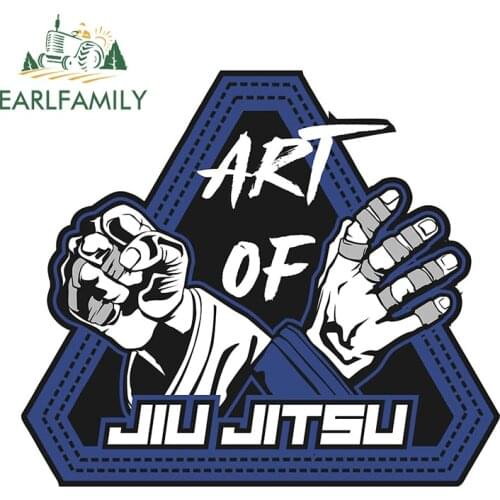 EARLFAMILY 13cm x 11.7cm for Art of Jiu Jitsu Funny JDM Car Stickers DIY Occlusion Scratch Body for Car Waterproof Vehicle Decal