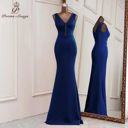 Elegant Evening dresses Mermaid prom dress Bridal dresses vestidos de promocion Bridesmaid dresses graduations dresses